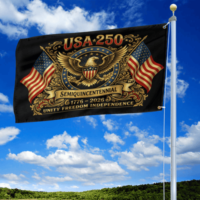 Premium America 250th Anniversary Grommet Flag, America 250th Flag, America 250th Birthday, Best Gifts On Independence Day, Veterans Day.
