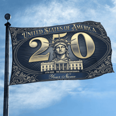 Premium America 250th Anniversary Grommet Flag, America 250th Flag, America 250th Birthday, Best Gifts On Independence Day, Veterans Day.