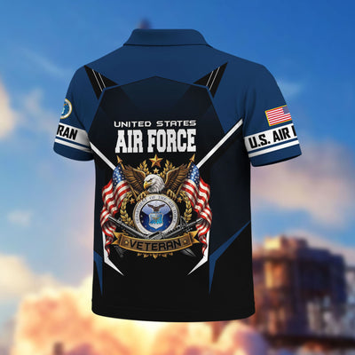 Premium US Veterans Polo Shirt, Gifts For US Veterans, Gifts On Father's Day, Veterans Day.
