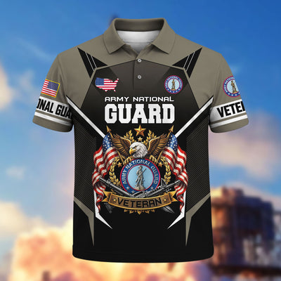 Premium US Veterans Polo Shirt, Gifts For US Veterans, Gifts On Father's Day, Veterans Day.