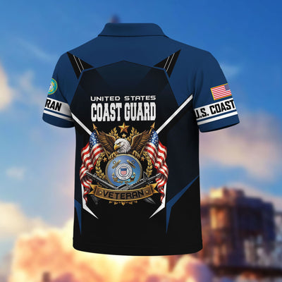 Premium US Veterans Polo Shirt, Gifts For US Veterans, Gifts On Father's Day, Veterans Day.