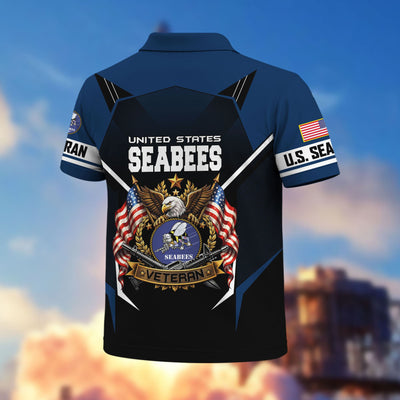 Premium US Veterans Polo Shirt, Gifts For US Veterans, Gifts On Father's Day, Veterans Day.