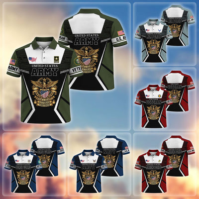 Premium US Veterans Polo Shirt, Gifts For US Veterans, Gifts On Father's Day, Veterans Day.