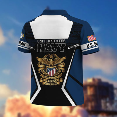 Premium US Veterans Polo Shirt, Gifts For US Veterans, Gifts On Father's Day, Veterans Day.