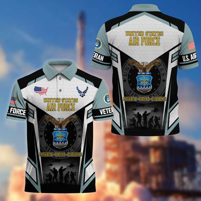 Premium US Veterans Polo Shirt, Gifts For US Veterans, Gifts On Father's Day, Veterans Day.