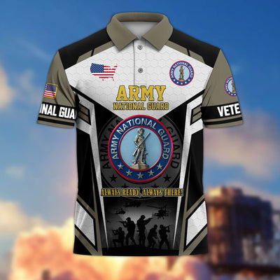 Premium US Veterans Polo Shirt, Gifts For US Veterans, Gifts On Father's Day, Veterans Day.