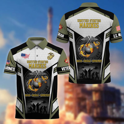 Premium US Veterans Polo Shirt, Gifts For US Veterans, Gifts On Father's Day, Veterans Day.