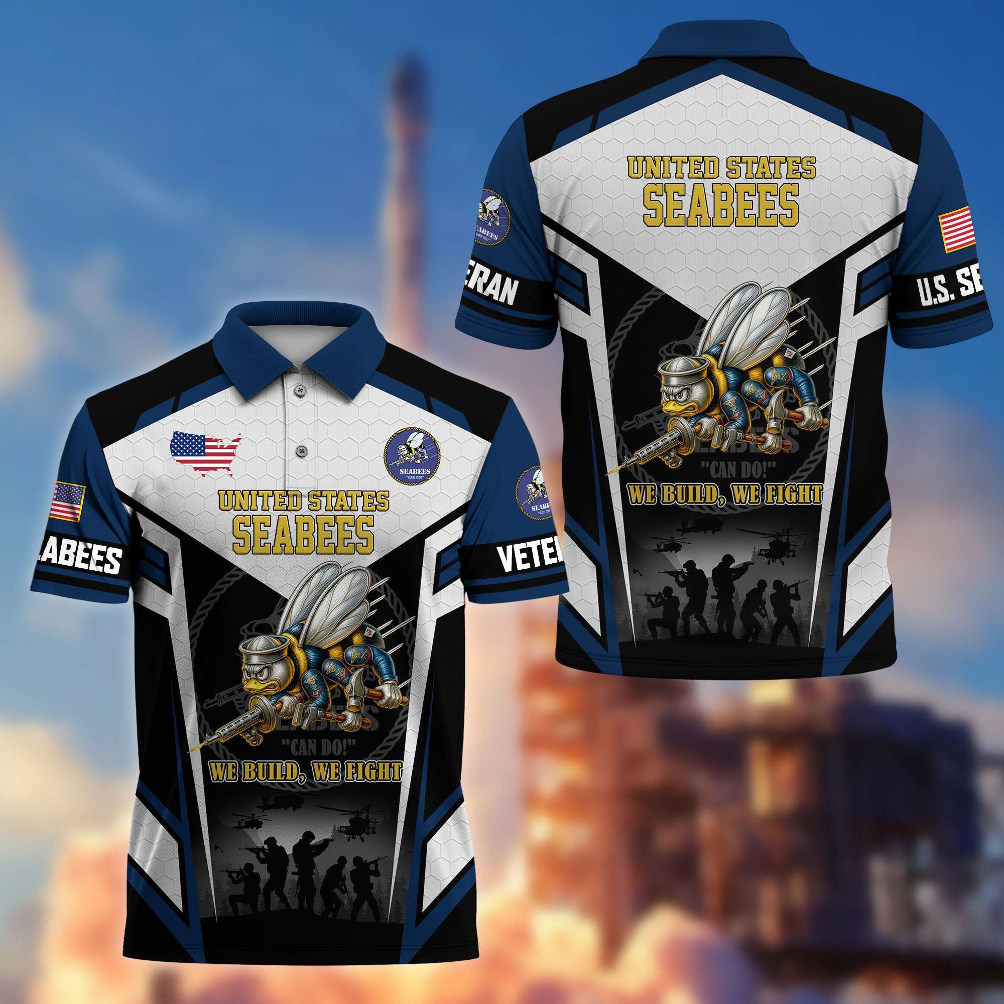 Premium US Veterans Polo Shirt, Gifts For US Veterans, Gifts On Father's Day, Veterans Day.