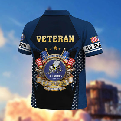 Premium US Veterans Polo Shirt, Gifts For US Veterans, Gifts On Father's Day, Veterans Day.