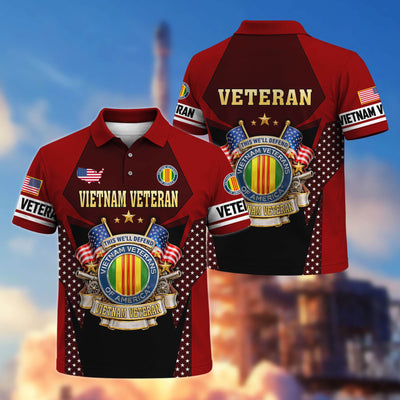 Premium US Veterans Polo Shirt, Gifts For US Veterans, Gifts On Father's Day, Veterans Day.