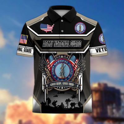 Premium US Veterans Polo Shirt, Gifts For US Veterans, Gifts On Father's Day, Veterans Day.