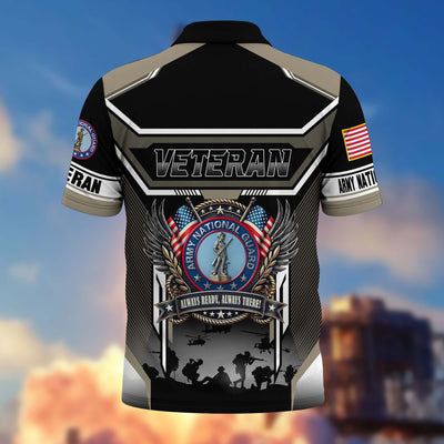 Premium US Veterans Polo Shirt, Gifts For US Veterans, Gifts On Father's Day, Veterans Day.