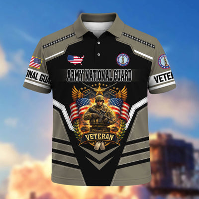Premium US Veterans Polo Shirt, Gifts For US Veterans, Gifts On Father's Day, Veterans Day.