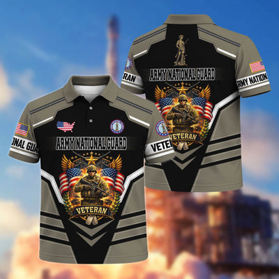 Premium US Veterans Polo Shirt, Gifts For US Veterans, Gifts On Father's Day, Veterans Day.