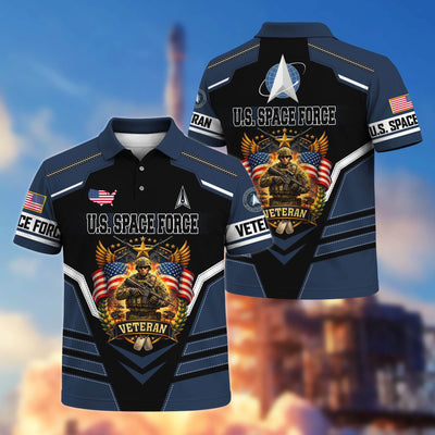 Premium US Veterans Polo Shirt, Gifts For US Veterans, Gifts On Father's Day, Veterans Day.