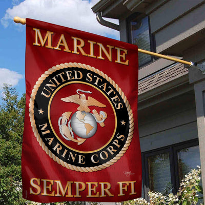 Premium Custom US Military House Flag 4ft x 6ft (48in x 72in)
