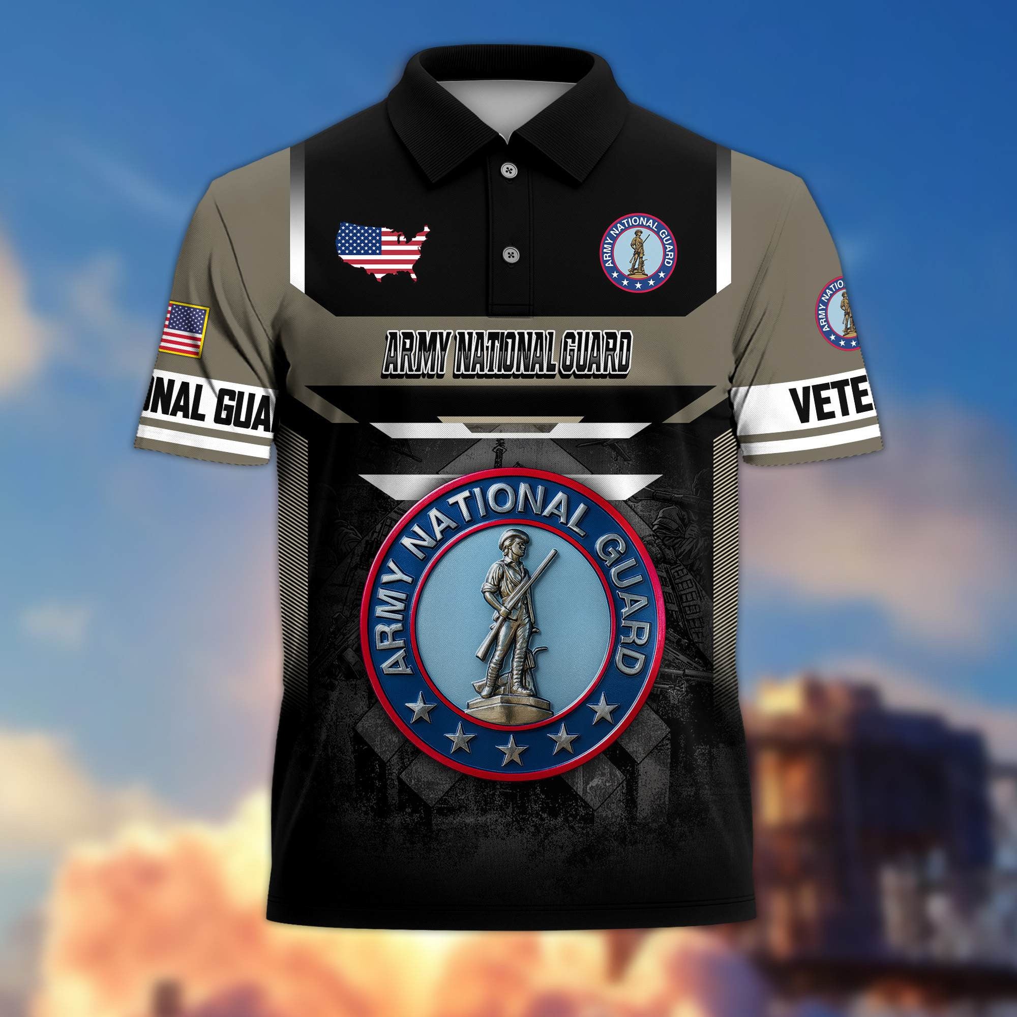 Premium US Veterans Polo Shirt, Gifts For US Veterans, Gifts On Father's Day, Veterans Day.