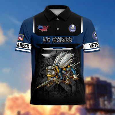Premium US Veterans Polo Shirt, Gifts For US Veterans, Gifts On Father's Day, Veterans Day.