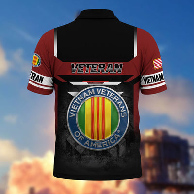 Premium US Veterans Polo Shirt, Gifts For US Veterans, Gifts On Father's Day, Veterans Day.