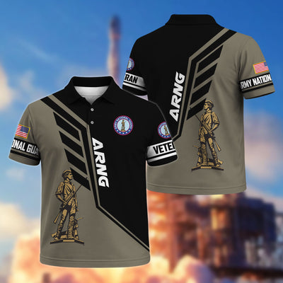 Premium US Veterans Polo Shirt, Gifts For US Veterans, Gifts On Father's Day, Veterans Day.