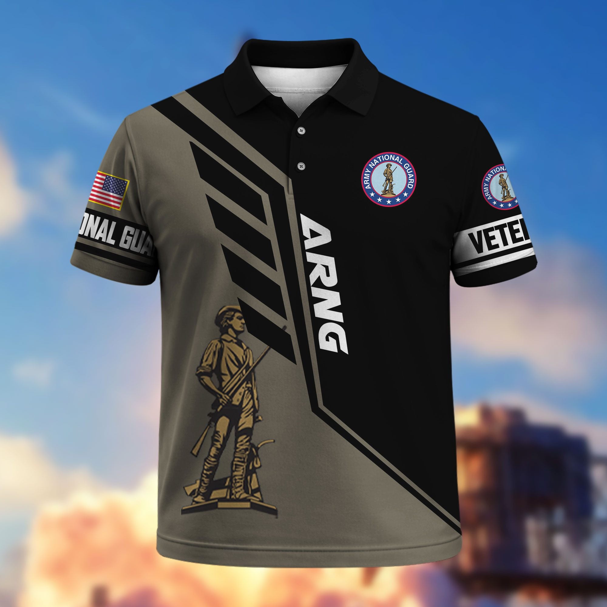 Premium US Veterans Polo Shirt, Gifts For US Veterans, Gifts On Father's Day, Veterans Day.