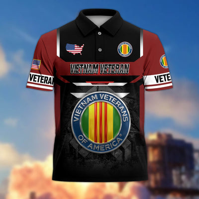 Premium US Veterans Polo Shirt, Gifts For US Veterans, Gifts On Father's Day, Veterans Day.