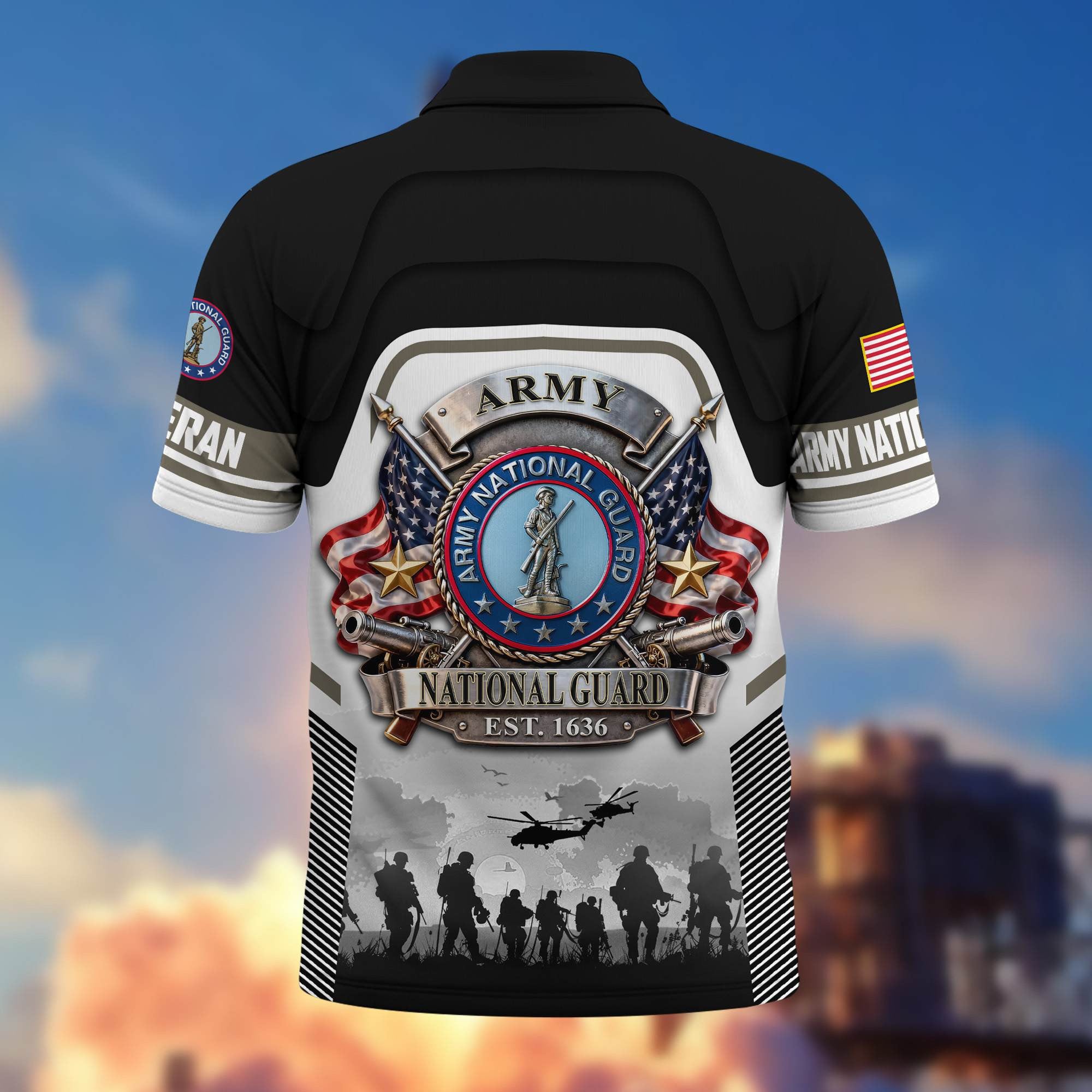 Premium US Veterans Polo Shirt, Gifts For US Veterans, Gifts On Father's Day, Veterans Day.