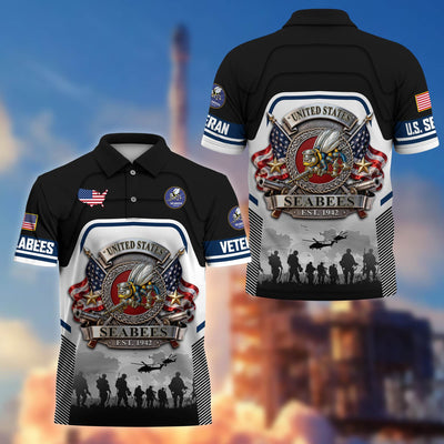 Premium US Veterans Polo Shirt, Gifts For US Veterans, Gifts On Father's Day, Veterans Day.