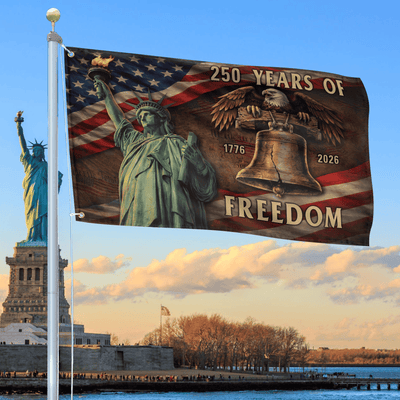 Premium America 250th Anniversary Grommet Flag, America 250th Flag, America 250th Birthday, Best Gifts On Independence Day, Veterans Day.