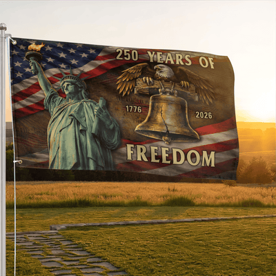 Premium America 250th Anniversary Grommet Flag, America 250th Flag, America 250th Birthday, Best Gifts On Independence Day, Veterans Day.