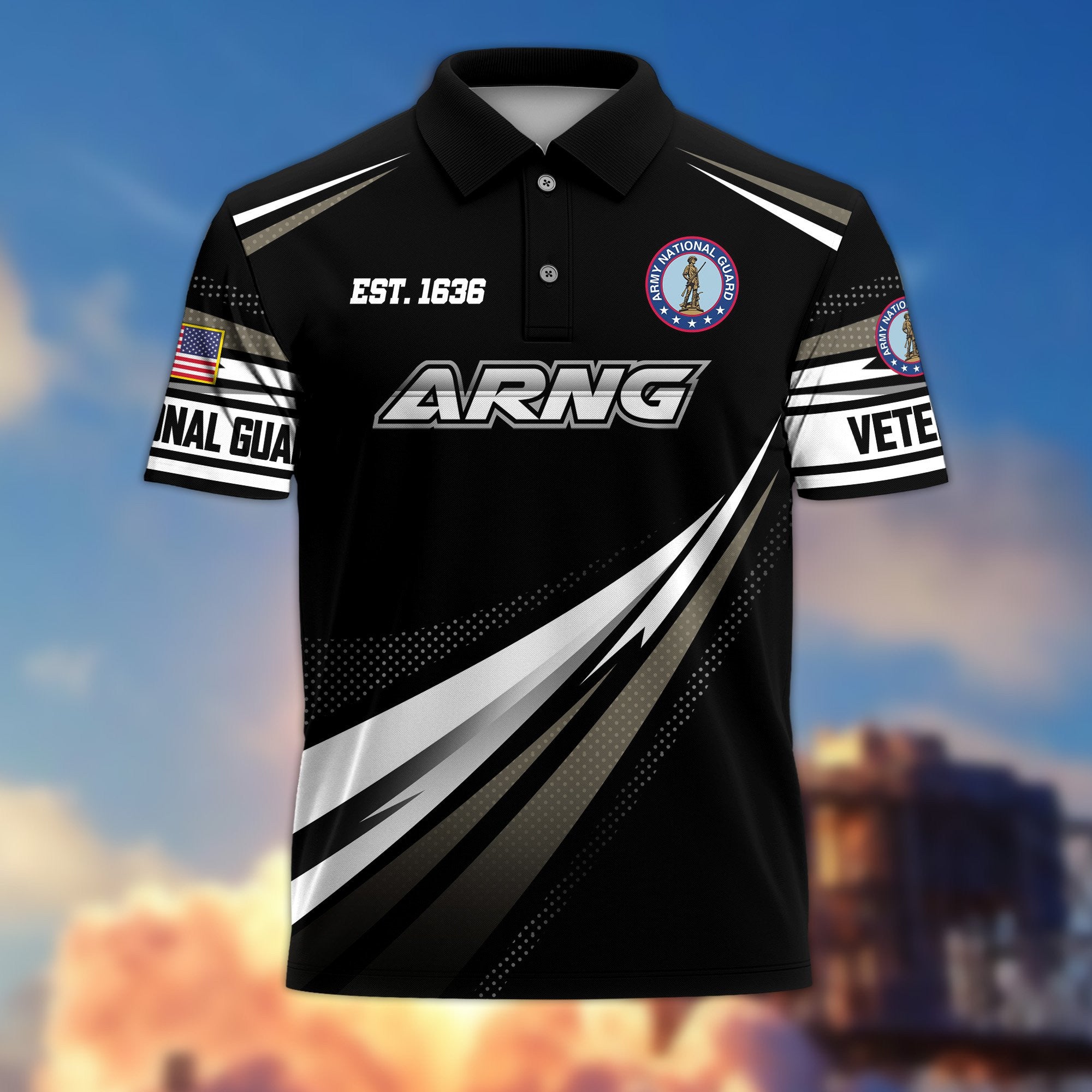 Premium US Veterans Polo Shirt, Gifts For US Veterans, Gifts On Father's Day, Veterans Day.