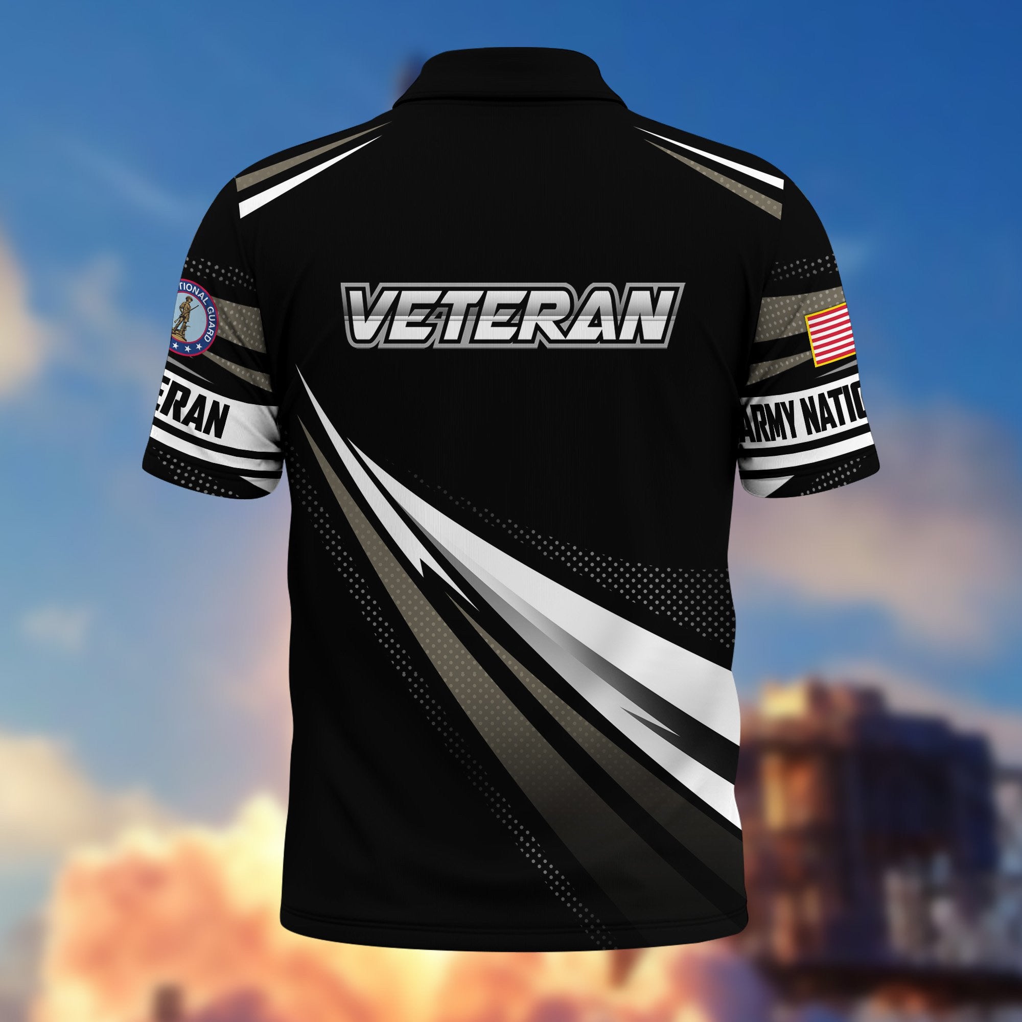 Premium US Veterans Polo Shirt, Gifts For US Veterans, Gifts On Father's Day, Veterans Day.