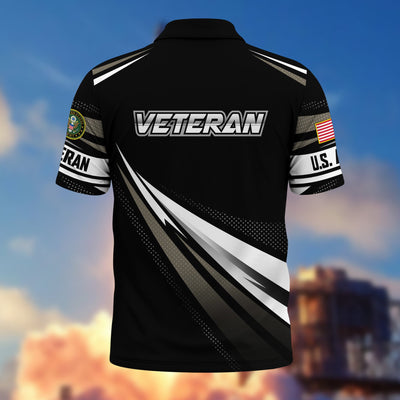 Premium US Veterans Polo Shirt, Gifts For US Veterans, Gifts On Father's Day, Veterans Day.