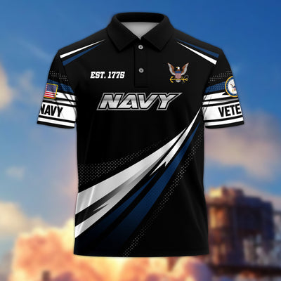 Premium US Veterans Polo Shirt, Gifts For US Veterans, Gifts On Father's Day, Veterans Day.