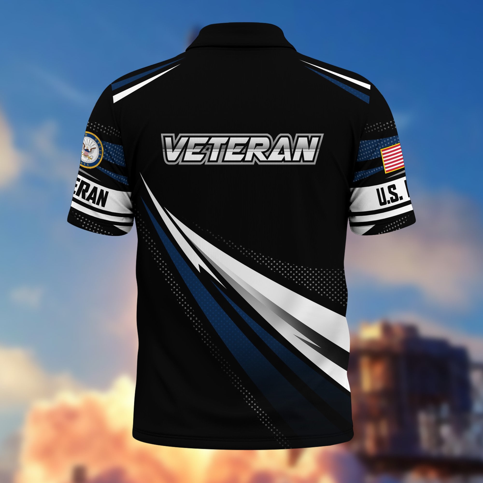 Premium US Veterans Polo Shirt, Gifts For US Veterans, Gifts On Father's Day, Veterans Day.