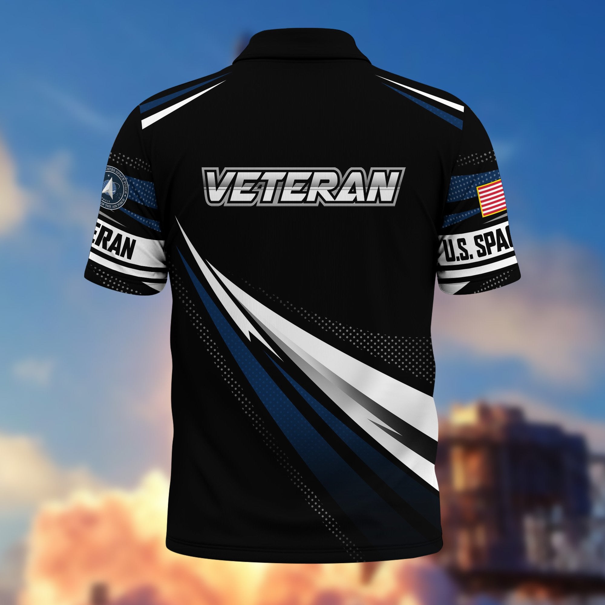 Premium US Veterans Polo Shirt, Gifts For US Veterans, Gifts On Father's Day, Veterans Day.