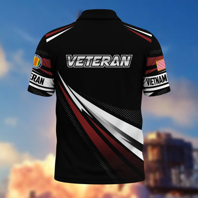 Premium US Veterans Polo Shirt, Gifts For US Veterans, Gifts On Father's Day, Veterans Day.