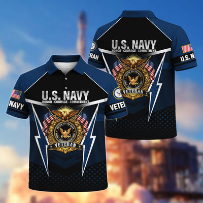 Premium US Veterans Polo Shirt, Gifts For US Veterans, Gifts On Father's Day, Veterans Day.