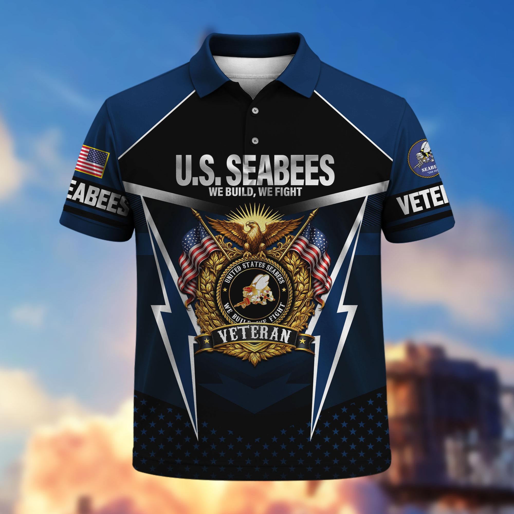 Premium US Veterans Polo Shirt, Gifts For US Veterans, Gifts On Father's Day, Veterans Day.