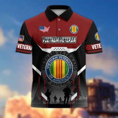 Premium US Veterans Polo Shirt, Gifts For US Veterans, Gifts On Father's Day, Veterans Day.