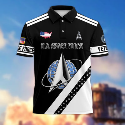 Premium US Veterans Polo Shirt, Gifts For US Veterans, Gifts On Father's Day, Veterans Day.