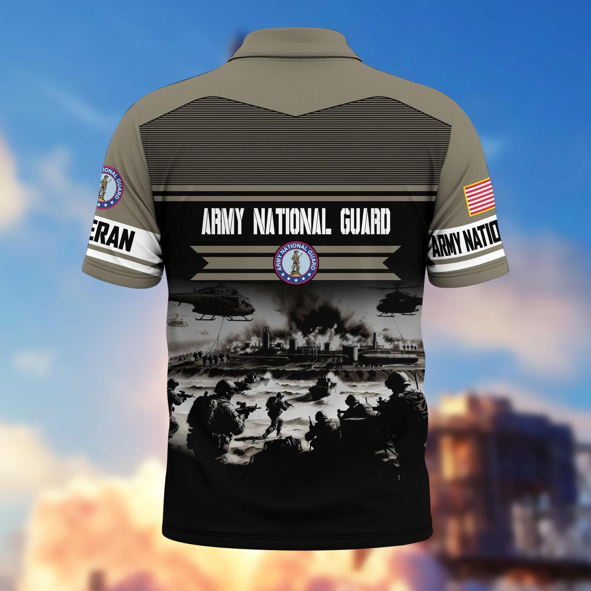 Premium US Veterans Polo Shirt, Gifts For US Veterans, Gifts On Father's Day, Veterans Day.