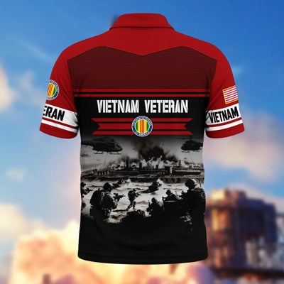 Premium US Veterans Polo Shirt, Gifts For US Veterans, Gifts On Father's Day, Veterans Day.