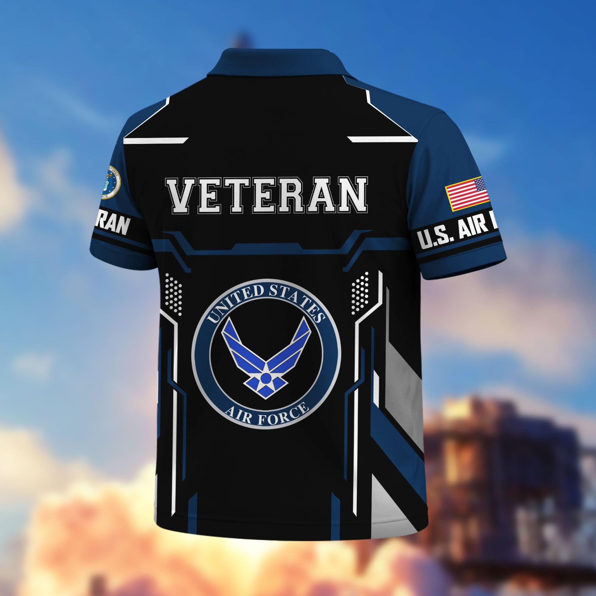 Premium US Veterans Polo Shirt, Gifts For US Veterans, Gifts On Father's Day, Veterans Day.