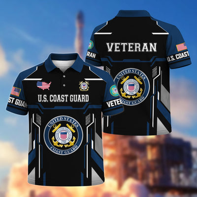 Premium US Veterans Polo Shirt, Gifts For US Veterans, Gifts On Father's Day, Veterans Day.