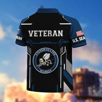 Premium US Veterans Polo Shirt, Gifts For US Veterans, Gifts On Father's Day, Veterans Day.