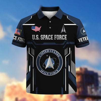 Premium US Veterans Polo Shirt, Gifts For US Veterans, Gifts On Father's Day, Veterans Day.