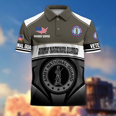 Premium US Veterans Polo Shirt, Gifts For US Veterans, Gifts On Father's Day, Veterans Day.