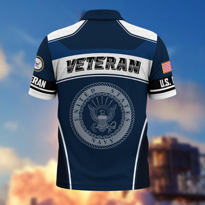 Premium US Veterans Polo Shirt, Gifts For US Veterans, Gifts On Father's Day, Veterans Day.