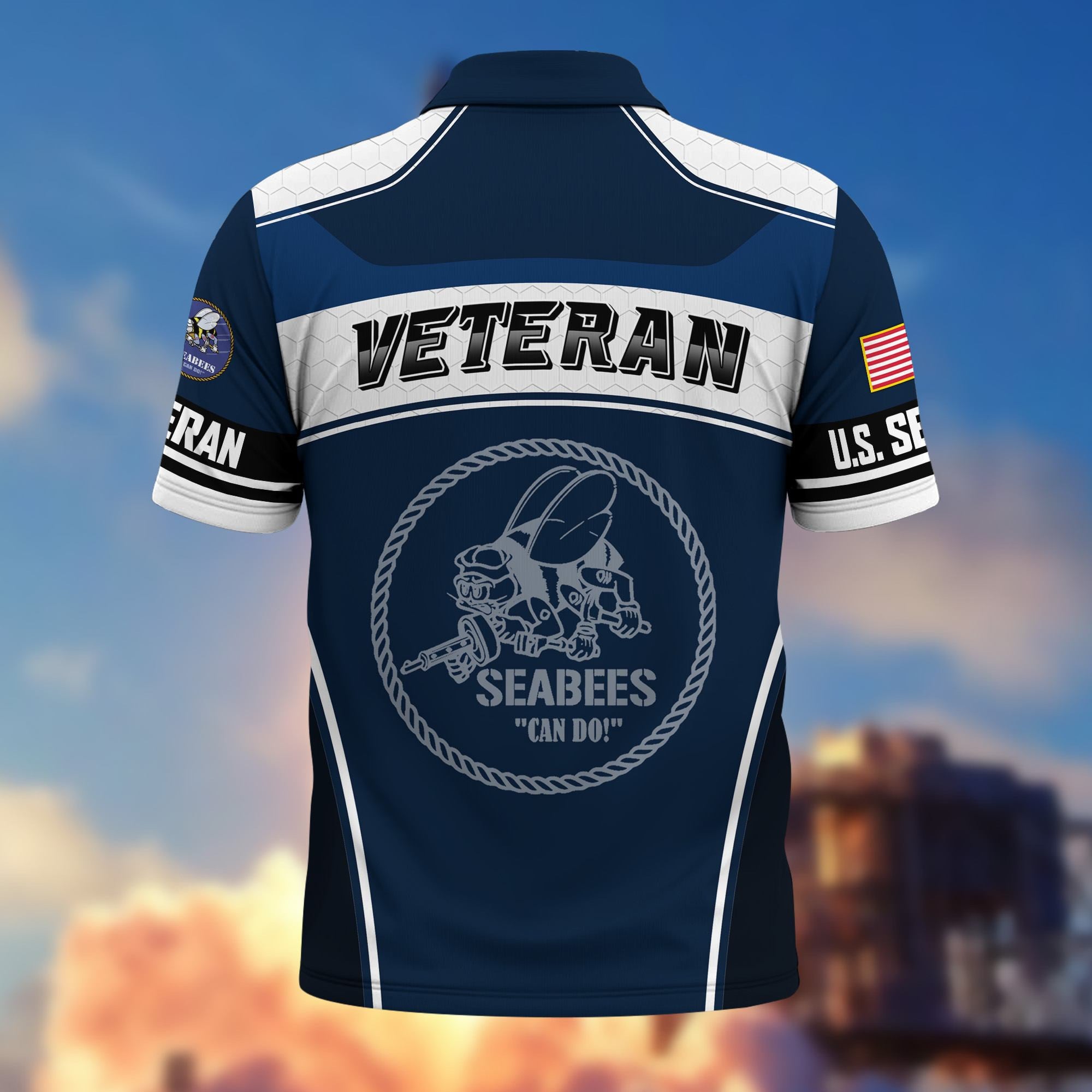 Premium US Veterans Polo Shirt, Gifts For US Veterans, Gifts On Father's Day, Veterans Day.